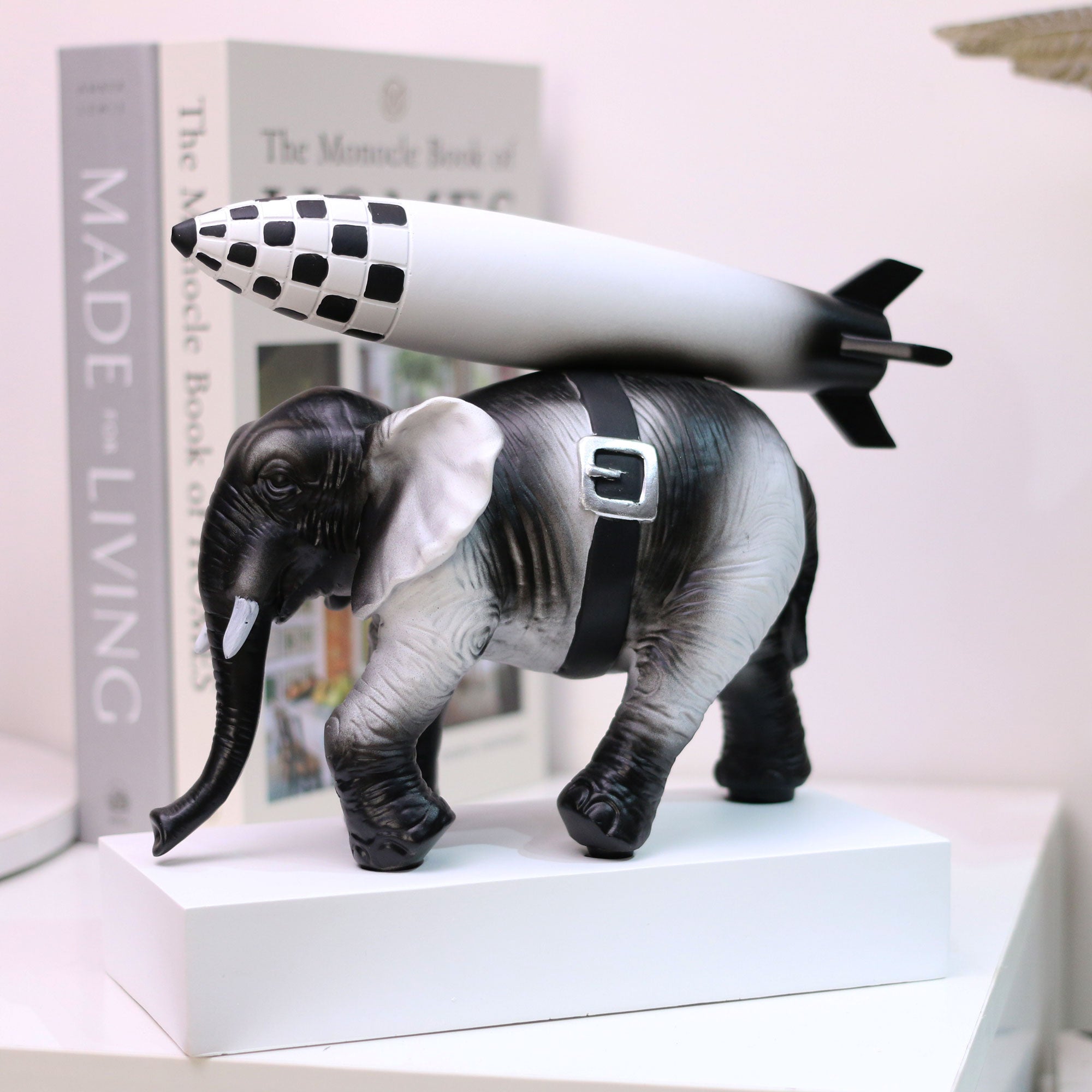 Elephant With Bomb - Banksy - Magnito