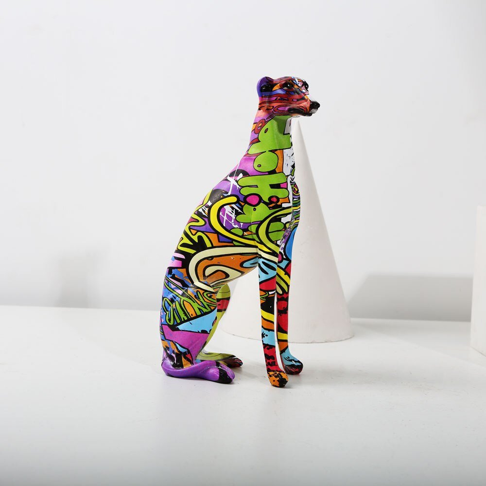 Sitting Greyhound Amare - Magnito