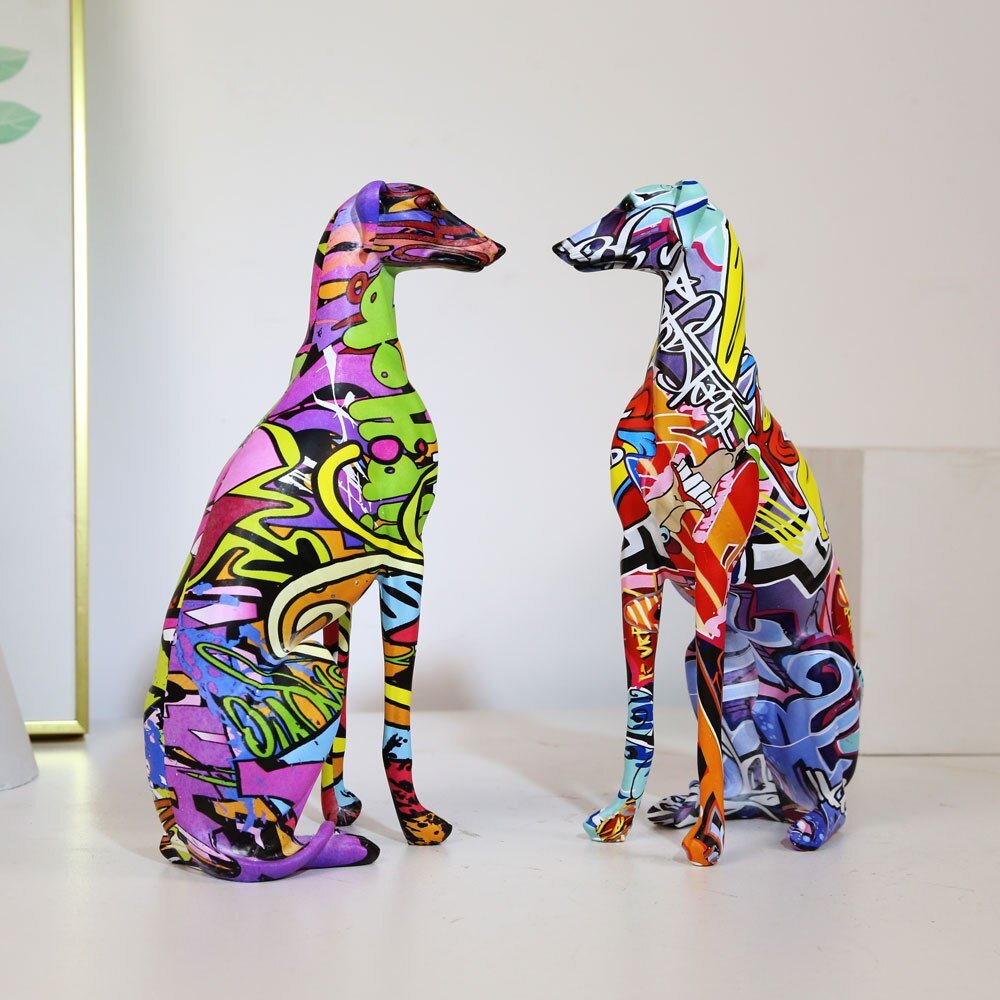 Sitting Greyhound Amare - Magnito