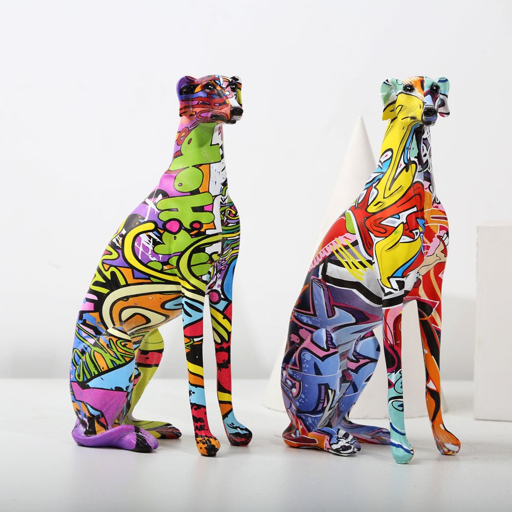 Sitting Greyhound Amare - Magnito