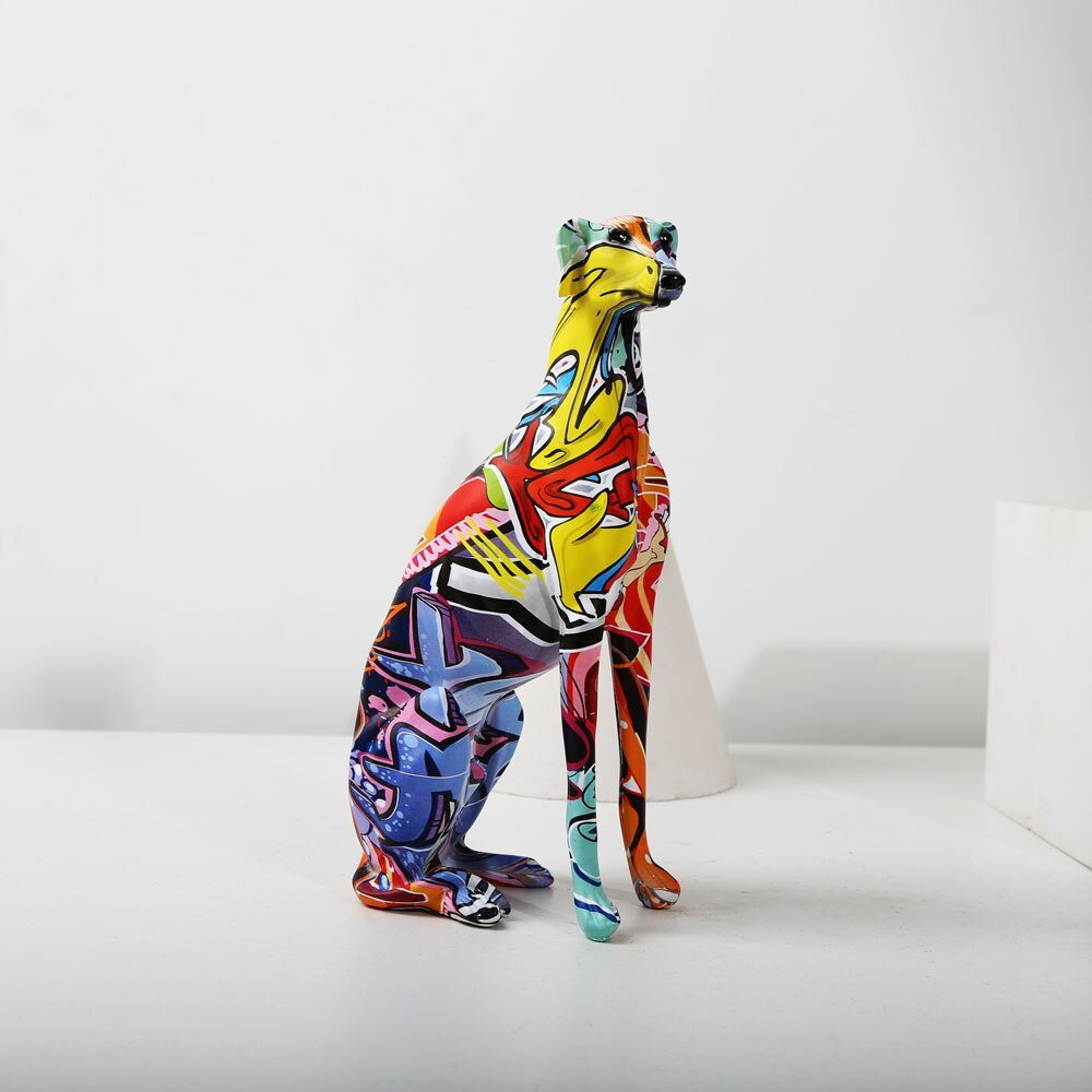 Sitting Greyhound Amare - Magnito