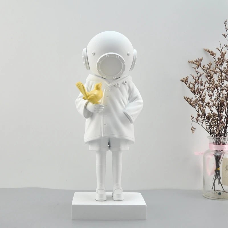 Space Girl and Bird - Banksy - Magnito
